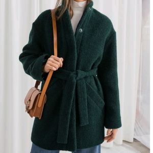 ISO & other stories belted wool blend coat /jacket